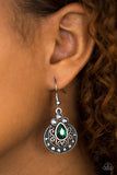 Paparazzi "Royal Refinery" Green Earrings Paparazzi Jewelry