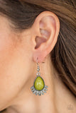 Paparazzi VINTAGE VAULT "Island Inspiration" Green Earrings Paparazzi Jewelry