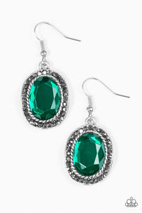 Paparazzi "Queen of Queens" Green Earrings Paparazzi Jewelry