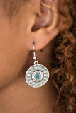 Paparazzi "Sonoran Spiral" Blue Earrings Paparazzi Jewelry