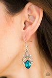 Paparazzi "A CROWN Pleaser" Blue Earrings Paparazzi Jewelry