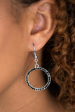 Paparazzi "Champagne Chic" Black Earrings Paparazzi Jewelry