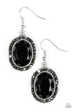 Paparazzi "Queen of Queens" Black Earrings Paparazzi Jewelry