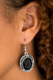 Paparazzi "Queen of Queens" Black Earrings Paparazzi Jewelry