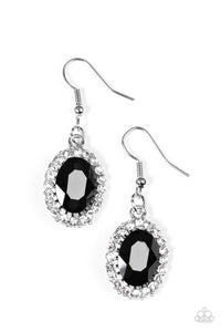 Paparazzi VINTAGE VAULT "The FAME Of The Game" Black Earrings Paparazzi Jewelry