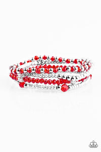 Paparazzi "All Glam" Red Bracelet Paparazzi Jewelry