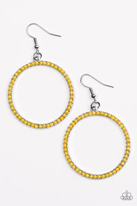 Paparazzi "Spring Party" Yellow Earrings Paparazzi Jewelry