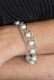 Paparazzi "Classically Cambridge" White  Bracelet Paparazzi Jewelry