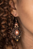 Paparazzi "CROWN Control" Copper Earrings Paparazzi Jewelry