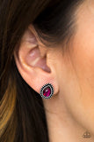 Paparazzi "Glittering Romance" Pink Post Earrings Paparazzi Jewelry