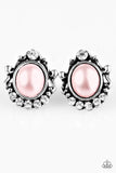 Paparazzi "Poshly Princess" Pink Post Earrings Paparazzi Jewelry