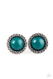 Paparazzi "If The Boot Fits" Blue Post Earrings Paparazzi Jewelry