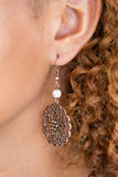 Paparazzi "Wildflower Way" Copper Earrings Paparazzi Jewelry