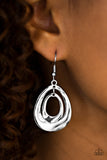 Paparazzi VINTAGE VAULT "Magnificent Shine" Silver Earrings Paparazzi Jewelry