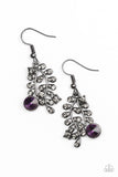 Paparazzi "Make You VINE" Purple Earrings Paparazzi Jewelry