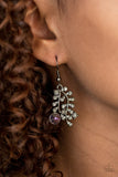 Paparazzi "Make You VINE" Purple Earrings Paparazzi Jewelry