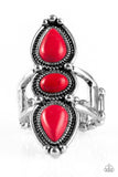 Paparazzi "Calling All Chiefs" Red Ring Paparazzi Jewelry