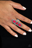 Paparazzi "Calling All Chiefs" Red Ring Paparazzi Jewelry