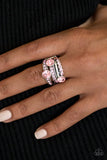 Paparazzi "Hollywood Glamour" Pink Ring Paparazzi Jewelry