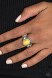 Paparazzi "Beautifully Bali" Yellow Ring Paparazzi Jewelry