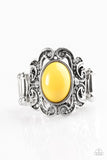 Paparazzi "Pasadena Princess" Yellow Ring Paparazzi Jewelry