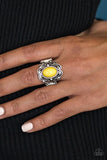 Paparazzi "Pasadena Princess" Yellow Ring Paparazzi Jewelry