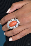 Paparazzi "Western Wayfarer" Orange Ring Paparazzi Jewelry
