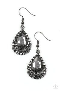 Paparazzi "Reel In The Glitter" Black Earrings Paparazzi Jewelry