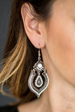 Paparazzi "Congo Cadence" White Earrings Paparazzi Jewelry