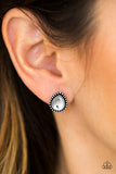 Paparazzi "Glittering Romance" White Post Earrings Paparazzi Jewelry