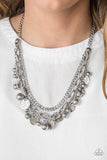 Paparazzi "Cast Away Treasure" Silver Necklace & Earring Set Paparazzi Jewelry