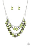 Paparazzi "Storm Warning" Green Necklace & Earring Set Paparazzi Jewelry