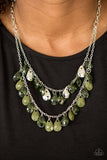 Paparazzi "Storm Warning" Green Necklace & Earring Set Paparazzi Jewelry