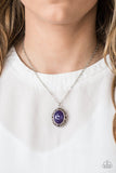 Paparazzi "Stone Simplicity" Purple Necklace & Earring Set Paparazzi Jewelry