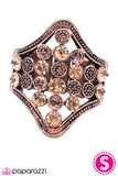 Paparazzi "Princess Material - Copper" ring Paparazzi Jewelry