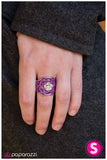 Paparazzi "Orchid Cascades" Purple Ring Paparazzi Jewelry