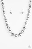 Paparazzi "Glamour Glare" Silver Necklace & Earring Set Paparazzi Jewelry