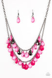Paparazzi "Storm Warning" Pink Necklace & Earring Set Paparazzi Jewelry
