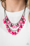 Paparazzi "Storm Warning" Pink Necklace & Earring Set Paparazzi Jewelry