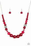 Paparazzi "The Wedding Party" Red Necklace & Earring Set Paparazzi Jewelry