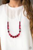 Paparazzi "The Wedding Party" Red Necklace & Earring Set Paparazzi Jewelry