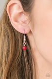Paparazzi "Sassy Stonehenge" Red Necklace & Earring Set Paparazzi Jewelry