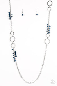Paparazzi "Wanderlust Way" Blue Necklace & Earring Set Paparazzi Jewelry
