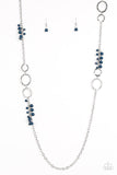 Paparazzi "Wanderlust Way" Blue Necklace & Earring Set Paparazzi Jewelry