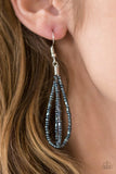 Paparazzi "Ice Storm" Blue 137XX Necklace & Earring Set Paparazzi Jewelry