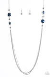 Paparazzi "Times Square Treasure" Blue Necklace & Earring Set Paparazzi Jewelry