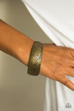 Paparazzi "Lily Of The Tribe" Brass Etched Antiqued Thick Cuff Bracelet Paparazzi Jewelry