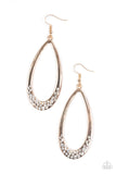 Paparazzi "SHIMMER-Dipping" Gold Earrings Paparazzi Jewelry