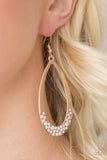 Paparazzi "SHIMMER-Dipping" Gold Earrings Paparazzi Jewelry