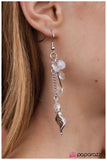 Paparazzi "LEAFing So Soon?" White Earrings Paparazzi Jewelry